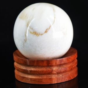Flower Agate Sphere Crystal Ball Self Confidence Courage